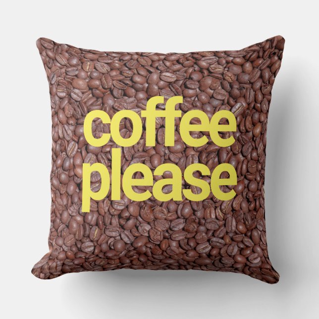 Koffie alstublieft kussen (Voorkant)