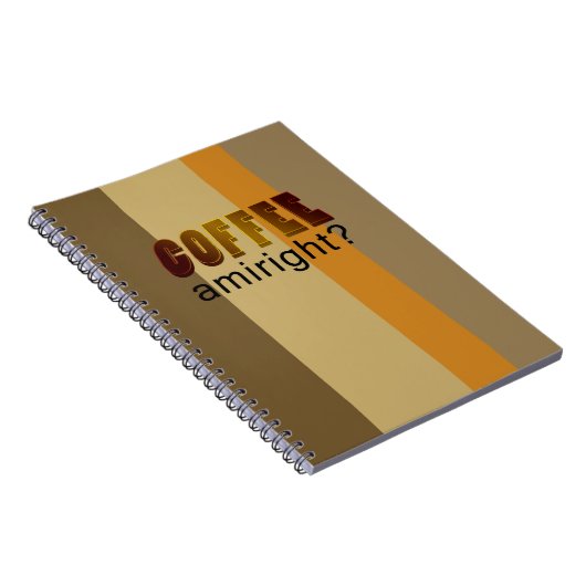Koffie Amiright? Notitieboek (Rechterzijde)