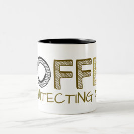 Koffie-architectuurbrandstof Tweekleurige Koffiemok