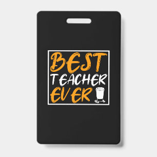 Koffie art beste leraar ooit badge