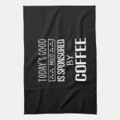 Koffie Art de Good Mood van vandaag Theedoek (Verticaal)