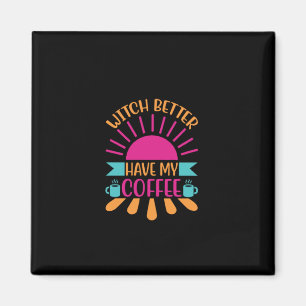 Koffie-art-heks kan beter mijn koffie hebben magneet