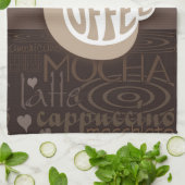 Koffie Art Keuken Handdoek (Gevouwen)