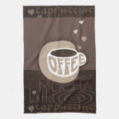 Koffie Art Keuken Handdoek (Verticaal)