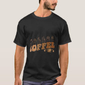 Koffie ASL Amerikaanse Gebarentaal Doof Bewustzijn T-shirt (Voorkant)
