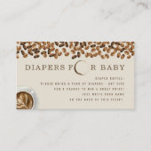 Koffie Baby breekt Baby shower luierspoeling Informatiekaartje (Voorkant)