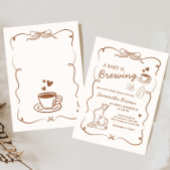 Koffie Baby is Baby shower brouwen Kaart