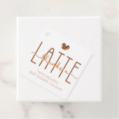 Koffie Baby shower Bedankt A Latte Bedankjes Labels (In situ)