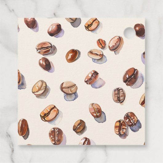 Koffie Baby shower Bedankt A Latte Bedankjes Labels (Achterkant)