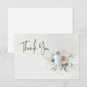 Koffie-Baby shower bekijken Kaart Blauw (Voorkant / Achterkant)