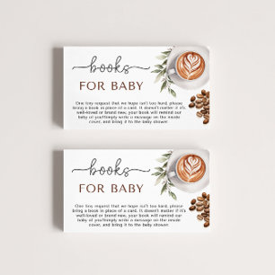 Koffie Baby shower - Boeken voor Baby Informatiekaartje