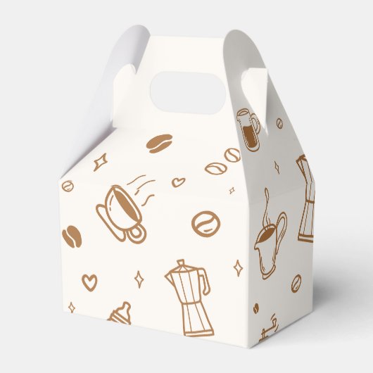 Koffie Baby shower Dank u Bedankdoosjes (Achterkant)