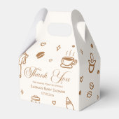 Koffie Baby shower Dank u Bedankdoosjes (Voorkant Zijde)