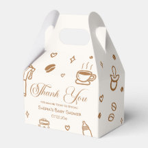 Koffie Baby shower Dank u