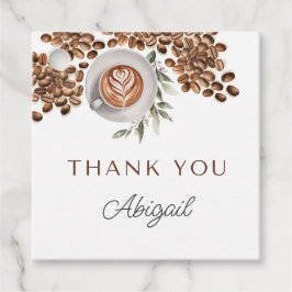 Koffie Baby shower - een Baby is brouwen Bedankjes Labels