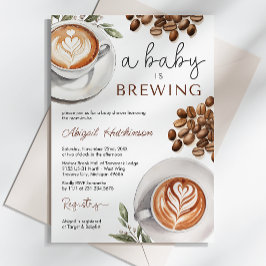 Koffie Baby shower - een Baby is brouwen Kaart