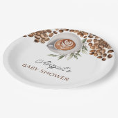 Koffie Baby shower - een Baby is brouwen Papieren Bordje (Gekanteld)