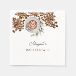 Koffie Baby shower - een Baby is brouwen Servet