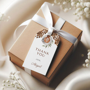 Koffie Baby Shower - een Baby is in de maak Cadeaulabel