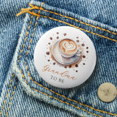 Koffie Baby shower oma wordt Button