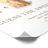 Koffie baby shower Raad de zoete rotzooi Poster (Hoek)