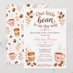 Koffie baby shower uitnodiging