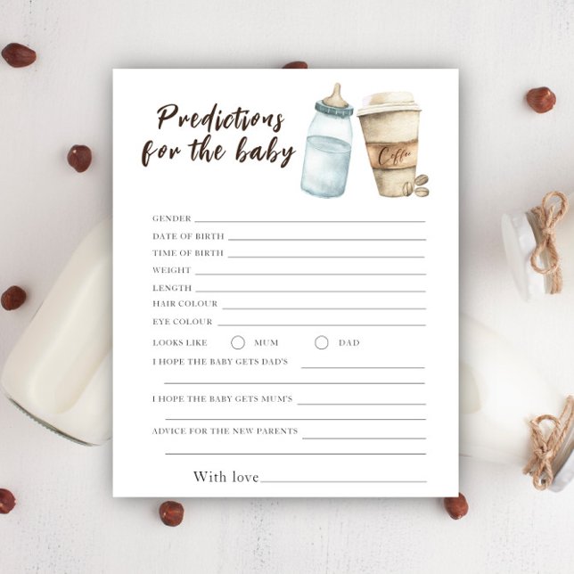 Koffie baby shower - voorspellingen en advies baby (Creator heeft geüpload)
