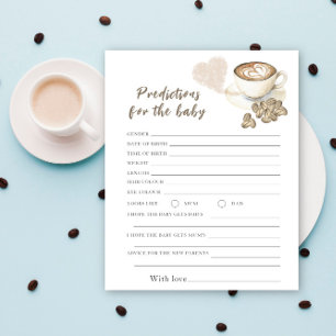 Koffie baby shower - voorspellingen en advies baby