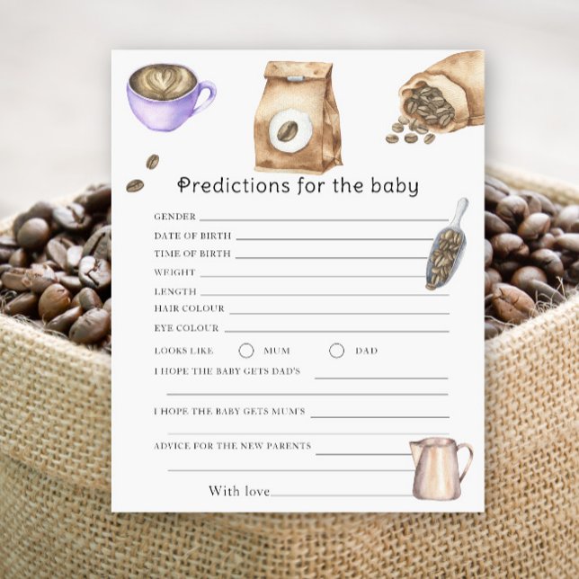 Koffie baby shower - voorspellingen en advies baby (Creator heeft geüpload)