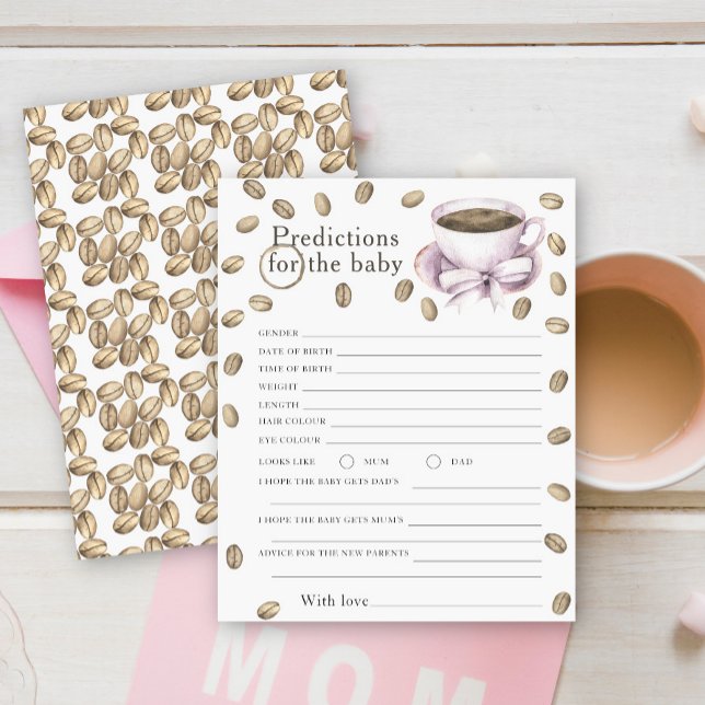 Koffie baby shower - voorspellingen en advies baby (Creator heeft geüpload)