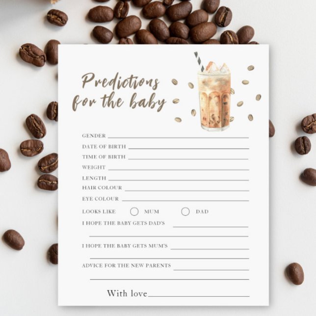 Koffie baby shower - voorspellingen en advies baby (Creator heeft geüpload)