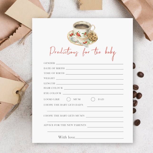 Koffie baby shower - voorspellingen en advies baby (Creator heeft geüpload)