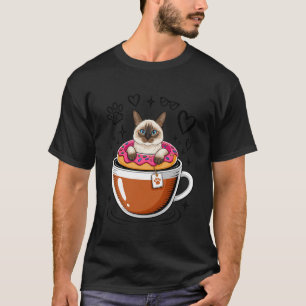 Koffie Balinese Kat Donut T-shirt