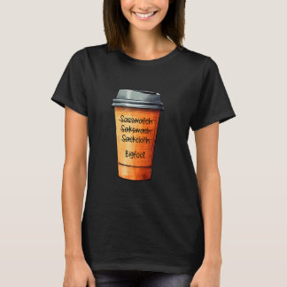 Koffie Barista Misspells Sasquatch - Funny Bigfoot T-shirt