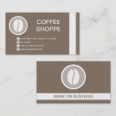 KOFFIE BEAN bubble Visitekaartje (Voorkant / Achterkant)