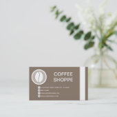 KOFFIE BEAN bubble Visitekaartje (Staand voorkant)
