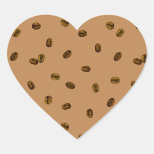 Koffie Bean Pattern Classic Round Sticker