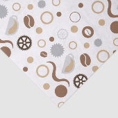 Koffie Bean Technology Science Designer Tissue Tissuepapier (Detail)