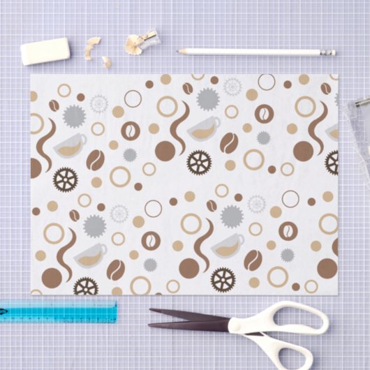 Koffie Bean Technology Science Designer Tissue Tissuepapier (Craft)