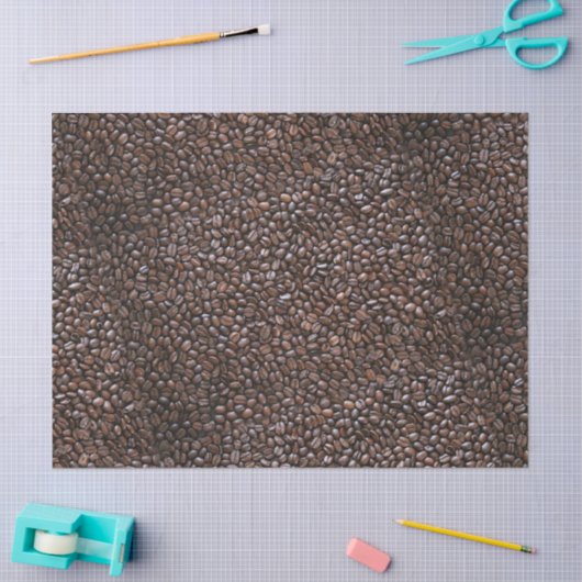 KOFFIE BEANS PATTERN TISSUEPAPIER (Craft)