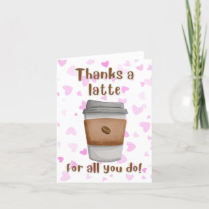 Koffie Bedankt Card Vriendenherkenning
