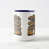 Koffie begint me tweekleurige koffiemok (Center)