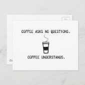 Koffie begrijpt briefkaart (Voorkant / Achterkant)