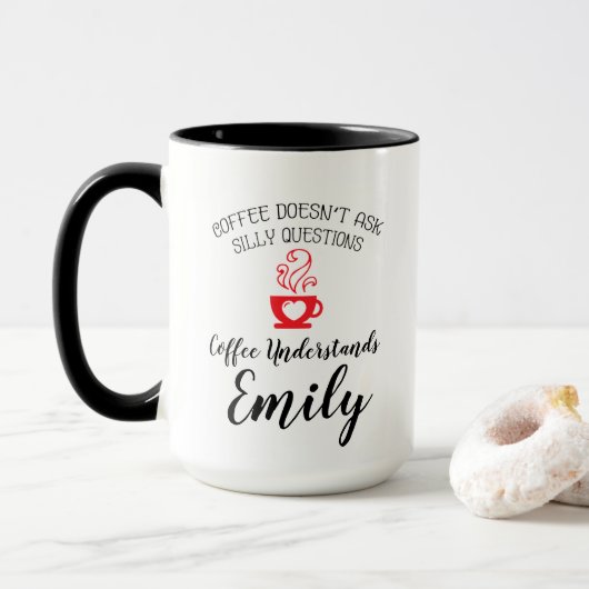 Koffie begrijpt Emily Mok (Met donut)