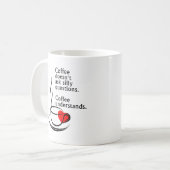 Koffie Begrijpt Grappige Mok (Voorkant links)