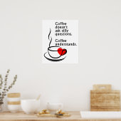 Koffie Begrijpt Grappige Poster (Keuken)