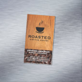 Koffie | Beker van Java | Koffiebonen Magnetisch Visitekaartje (Voorbeeld)