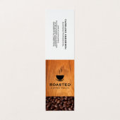 Koffie | Beker van Java | Koffiebonen Visitekaartje (Buitenkant ongevouwen)