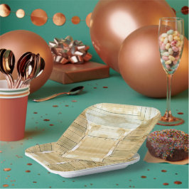 Koffie bevlekt grootboek boekhouder papier papieren bordje