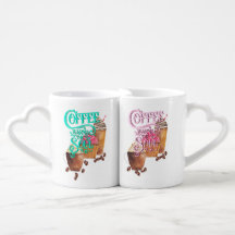 Koffie bewapent de dubbele Mok van de sol